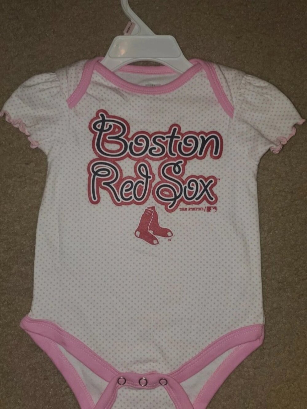 Infant girls size 6/9 months Boston red sox MLB